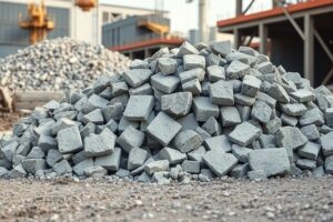بازیافت و استفاده مجدد از ضایعات بلوک سیمانی در کارگاه ساختمانی