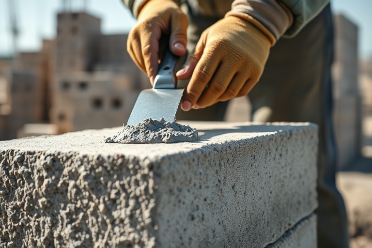 انواع ملات ساختمانی و نحوه اجرای آن در دیوارچینی بلوک سیمانی